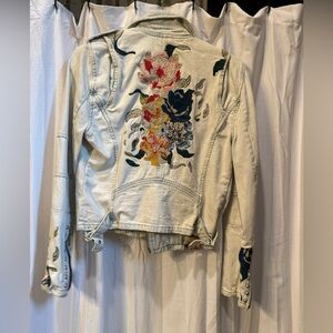 Embroidered denim jacket